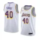 NBA Men Los Angeles Lakers #40 ZUBAC Retro White Round Neck Jersey High Quality Name and Number Print