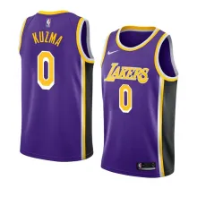 NBA Men Los Angeles Lakers Retro Purple #0 KUZMA Round Neck Jersey High Quality Name and Number Print