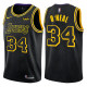 NBA Men Los Angeles Lakers Black #34 O'NEAL Round Neck Jersey High Quality Name and Number Print