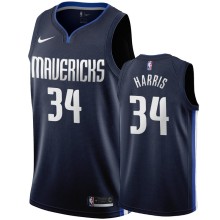 NBA Men Dallas Mavericks Dark Blue #34 HARRIS Jersey High Quality Name and Number Print