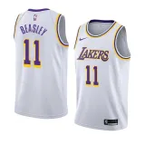 NBA Men Los Angeles Lakers #11 BEASLEY Retro White Round Neck Jersey High Quality Name and Number Print