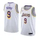 NBA Men Los Angeles Lakers #9 DENG Retro White Round Neck Jersey High Quality Name and Number Print