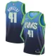 NBA Men Dallas Mavericks Gradient Blue #41 NOWITZKI Jersey High Quality Name and Number Print