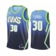 NBA Men Dallas Mavericks Gradient Blue #30 CURRY Jersey High Quality Name and Number Print
