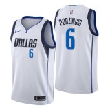 NBA Men Dallas Mavericks White #6 PORZINGIS Jersey High Quality Name and Number Print