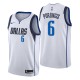NBA Men Dallas Mavericks White #6 PORZINGIS Jersey High Quality Name and Number Print