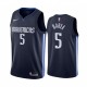 NBA Men Dallas Mavericks Dark Blue #5 BAREA Jersey High Quality Name and Number Print