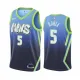 NBA Men Dallas Mavericks Gradient Blue #5 BAREA Jersey High Quality Name and Number Print