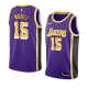 NBA Men Los Angeles Lakers Retro Purple #15 MORITZ Round Neck Jersey High Quality Name and Number Print