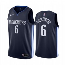 NBA Men Dallas Mavericks Dark Blue #6 PORZINGIS Jersey High Quality Name and Number Print