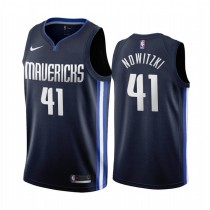 NBA Men Dallas Mavericks Dark Blue #41 NOWITZKI Jersey High Quality Name and Number Print