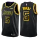 NBA Men Los Angeles Lakers Black #5 HORRY Round Neck Jersey High Quality Name and Number Print