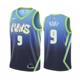NBA Men Dallas Mavericks Gradient Blue #9 ROBY Jersey High Quality Name and Number Print