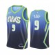 NBA Men Dallas Mavericks Gradient Blue #9 ROBY Jersey High Quality Name and Number Print
