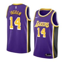 NBA Men Los Angeles Lakers Retro Purple #14 INGRAM Round Neck Jersey High Quality Name and Number Print