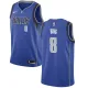 NBA Men Dallas Mavericks Blue #8 DING Jersey High Quality Name and Number Print