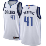 NBA Men Dallas Mavericks White #41 NOWITZKI Jersey High Quality Name and Number Print