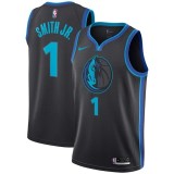 NBA Men Dallas Mavericks Black #1 SMITH JR. Jersey High Quality Name and Number Print
