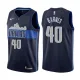 NBA Men Dallas Mavericks Dark Blue with Snow Mountain #40 BARNES Jersey High Quality Name and Number Print