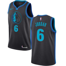 NBA Men Dallas Mavericks Black #6 JORDAN  Jersey High Quality Name and Number Print