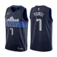 NBA Men Dallas Mavericks Dark Blue with Snow Mountain #7 POWELL Jersey High Quality Name and Number Print
