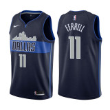 NBA Men Dallas Mavericks Dark Blue with Snow Mountain #11 FERRELL Jersey High Quality Name and Number Print