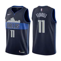 NBA Men Dallas Mavericks Dark Blue with Snow Mountain #11 FERRELL Jersey High Quality Name and Number Print