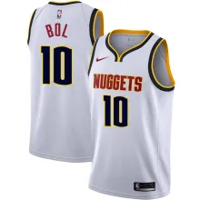 NBA Men Denver Nuggets White #10 BOL Jersey High Quality Name and Number Print