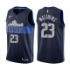 NBA Men Dallas Mavericks Dark Blue with Snow Mountain #23 MATTHEWS Jersey High Quality Name and Number Print