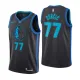 NBA Men Dallas Mavericks Black #77 DONCIC Jersey High Quality Name and Number Print