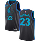 NBA Men Dallas Mavericks Black #23 MATTHEWS Jersey High Quality Name and Number Print