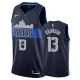 NBA Men Dallas Mavericks Dark Blue with Snow Mountain #13 BRUNSON Jersey High Quality Name and Number Print
