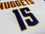 NBA Men Denver Nuggets White #15 JOKIC Jersey High Quality Name and Number Print