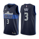NBA Men Dallas Mavericks Dark Blue with Snow Mountain #3 NOEL Jersey High Quality Name and Number Print