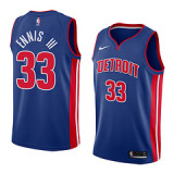 NBA Men Detroit Pistons Blue #33 ENNIS Jersey High Quality Name and Number Print