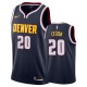NBA Men Denver Nuggets Dark Blue #20 LYDON Jersey High Quality Name and Number Print