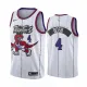 NBA Men Toronto Raptors Classical White #4 BOSH Jersey with Drangon High Quality Name and Number Print
