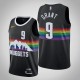 NBA Men Denver Nuggets Black City #9 GRANT Jersey High Quality Name and Number Print