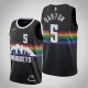 NBA Men Denver Nuggets Black City #5 BARTON Jersey High Quality Name and Number Print