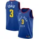 NBA Men Denver Nuggets Blue City #3 CRAIG Jersey High Quality Name and Number Print
