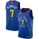 NBA Men Denver Nuggets Blue City #7 PLUMLEE Jersey High Quality Name and Number Print