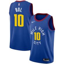 NBA Men Denver Nuggets Blue City #10 BOL Jersey High Quality Name and Number Print