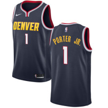 NBA Men Denver Nuggets Dark Blue #1 PORTER JR Jersey High Quality Name and Number Print