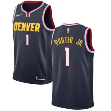 NBA Men Denver Nuggets Dark Blue #1 PORTER JR Jersey High Quality Name and Number Print