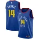 NBA Men Denver Nuggets Blue City #14 HARRIS Jersey High Quality Name and Number Print