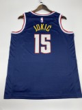 NBA Men Denver Nuggets Dark Blue #15 JOKIC Jersey High Quality Name and Number Print