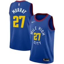 NBA Men Denver Nuggets Blue City #27 MURRAY Jersey High Quality Name and Number Print