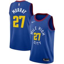 NBA Men Denver Nuggets Blue City #27 MURRAY Jersey High Quality Name and Number Print