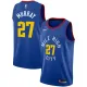 NBA Men Denver Nuggets Blue City #27 MURRAY Jersey High Quality Name and Number Print