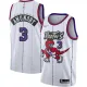NBA Men Toronto Raptors Classical White #3 ANUNOBY Jersey with Drangon High Quality Name and Number Print